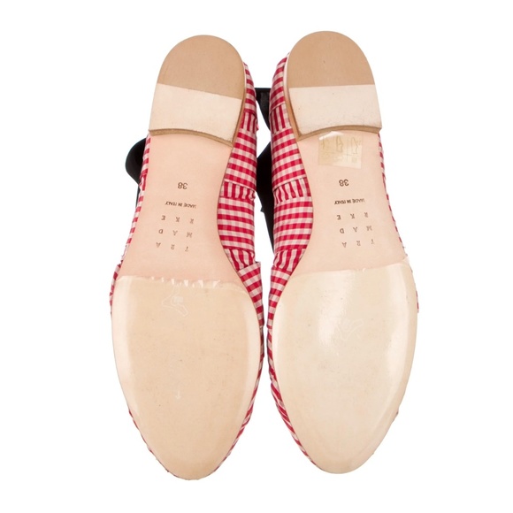 NWOT Trademark Sylvie Gingham Ballet Flat Size 38 - Picture 2 of 4